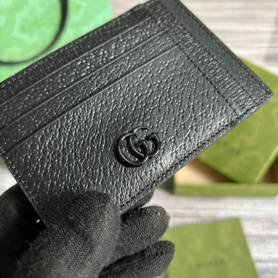 Gucci GG Marmont Card Case Black / - Image 8