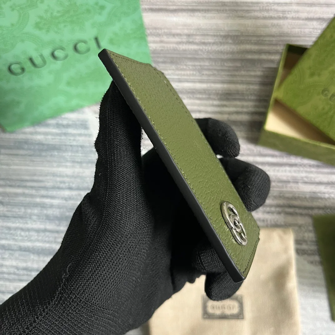 Gucci GG Marmont Card Case Green / - Image 8