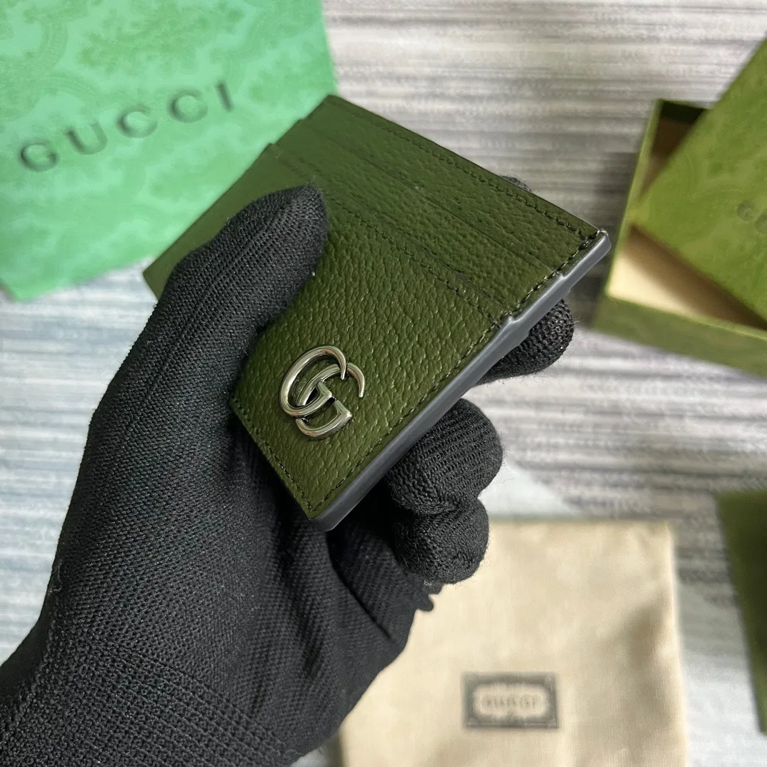 Gucci GG Marmont Card Case Green / - Image 5