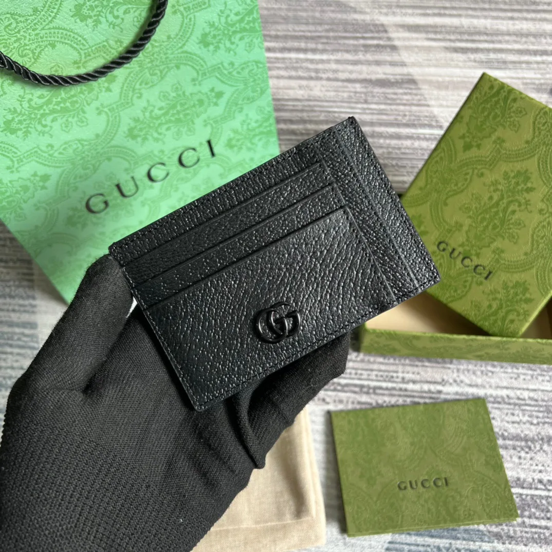 Alternative view of Gucci GG Marmont Card Case Black /