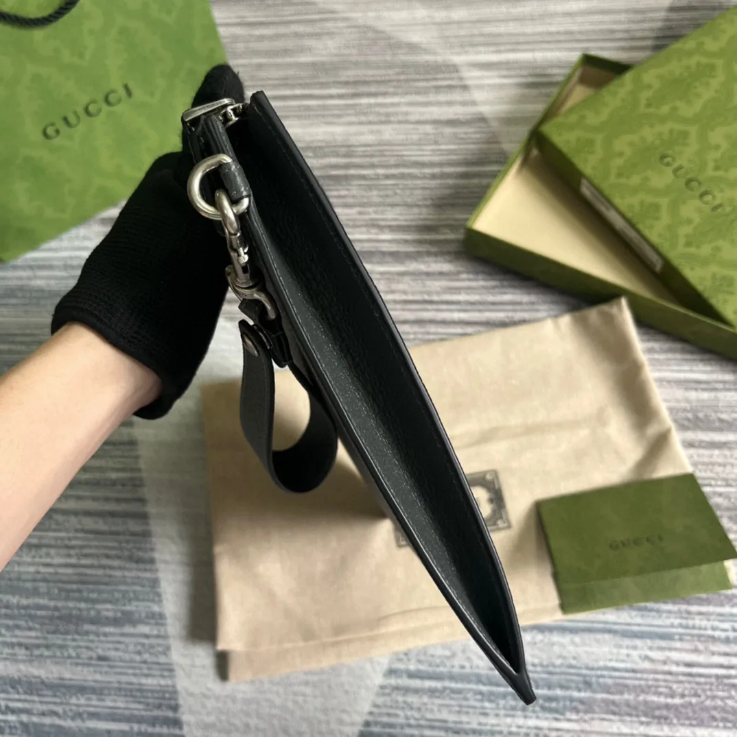 Alternative view of GG Marmont Pouch Grey /
