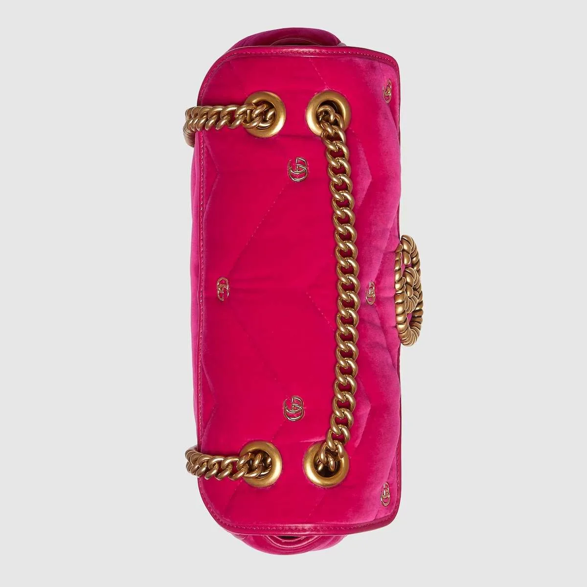 Gucci GG Marmont Small Dark Pink Shoulder Bag FACK2 5650- 10 Inches/ - Image 4