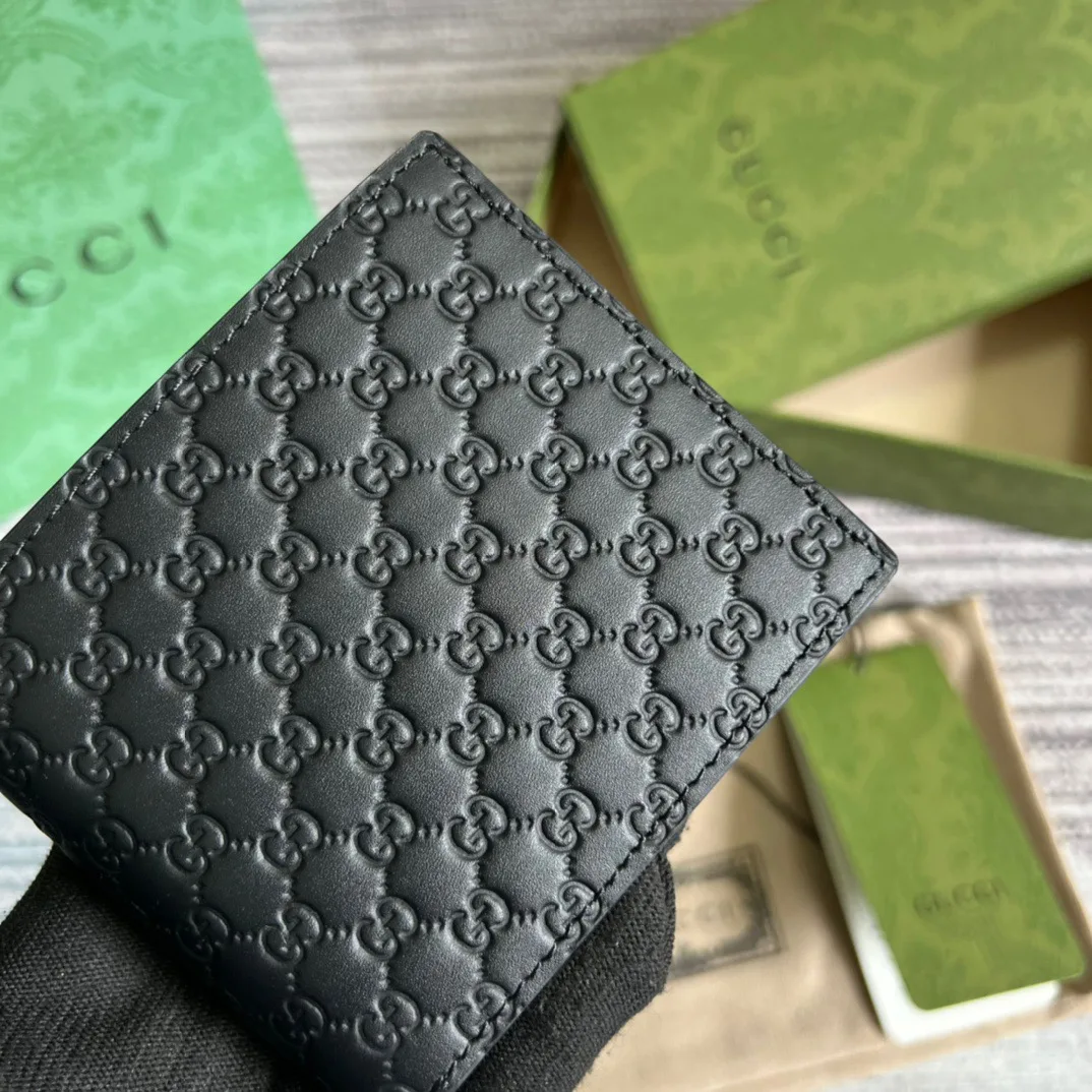 Gucci GG Microguccissima Bi-Fold Wallet Black / - Image 8