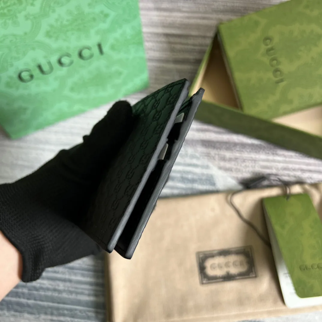 Gucci GG Microguccissima Bi-Fold Wallet Black / - Image 7
