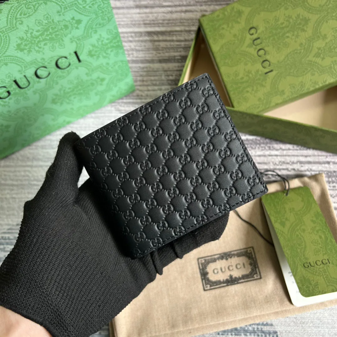 Gucci GG Microguccissima Bi-Fold Wallet Black / - Image 4