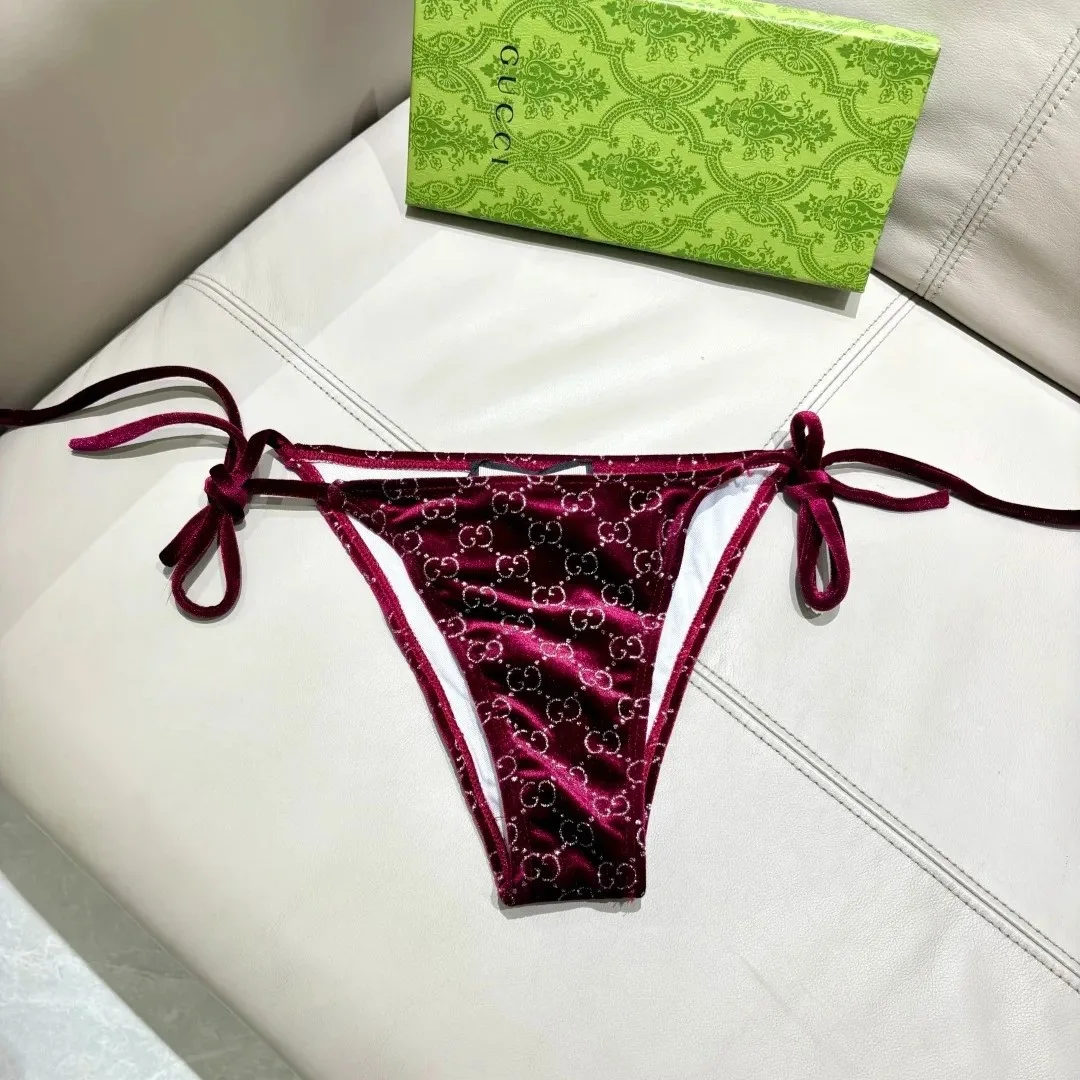 Gucci GG Sparkle Bikini Burgundy - Image 11