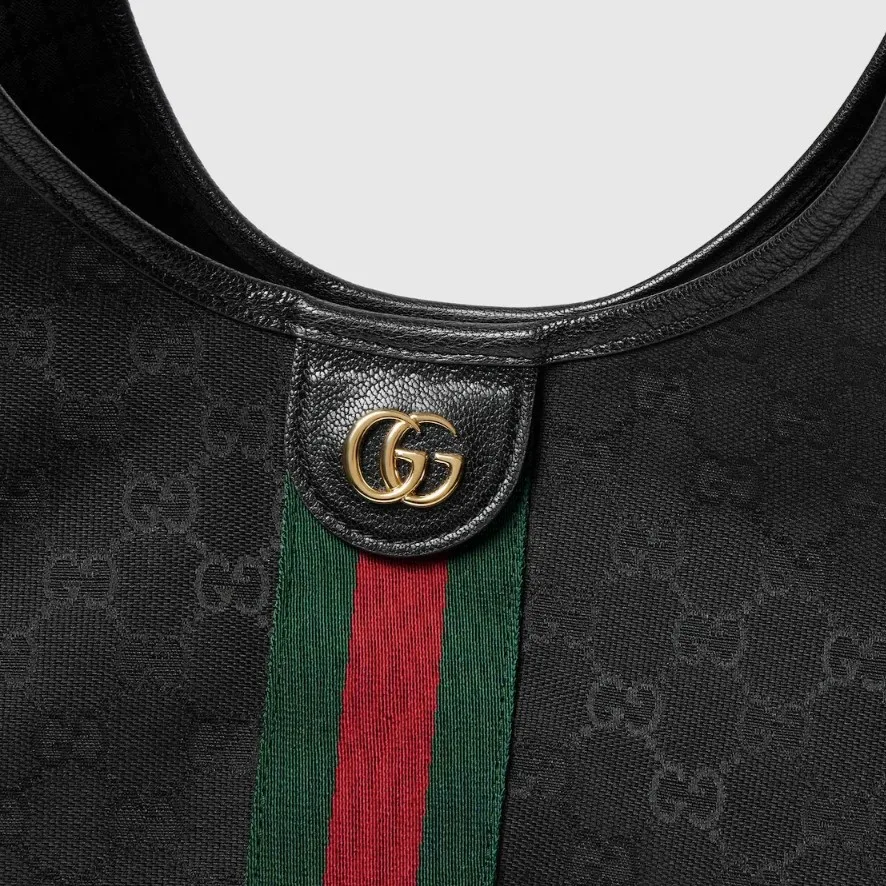 Alternative view of Gucci Giglio Large Tote Bag / Black Gold Hardware