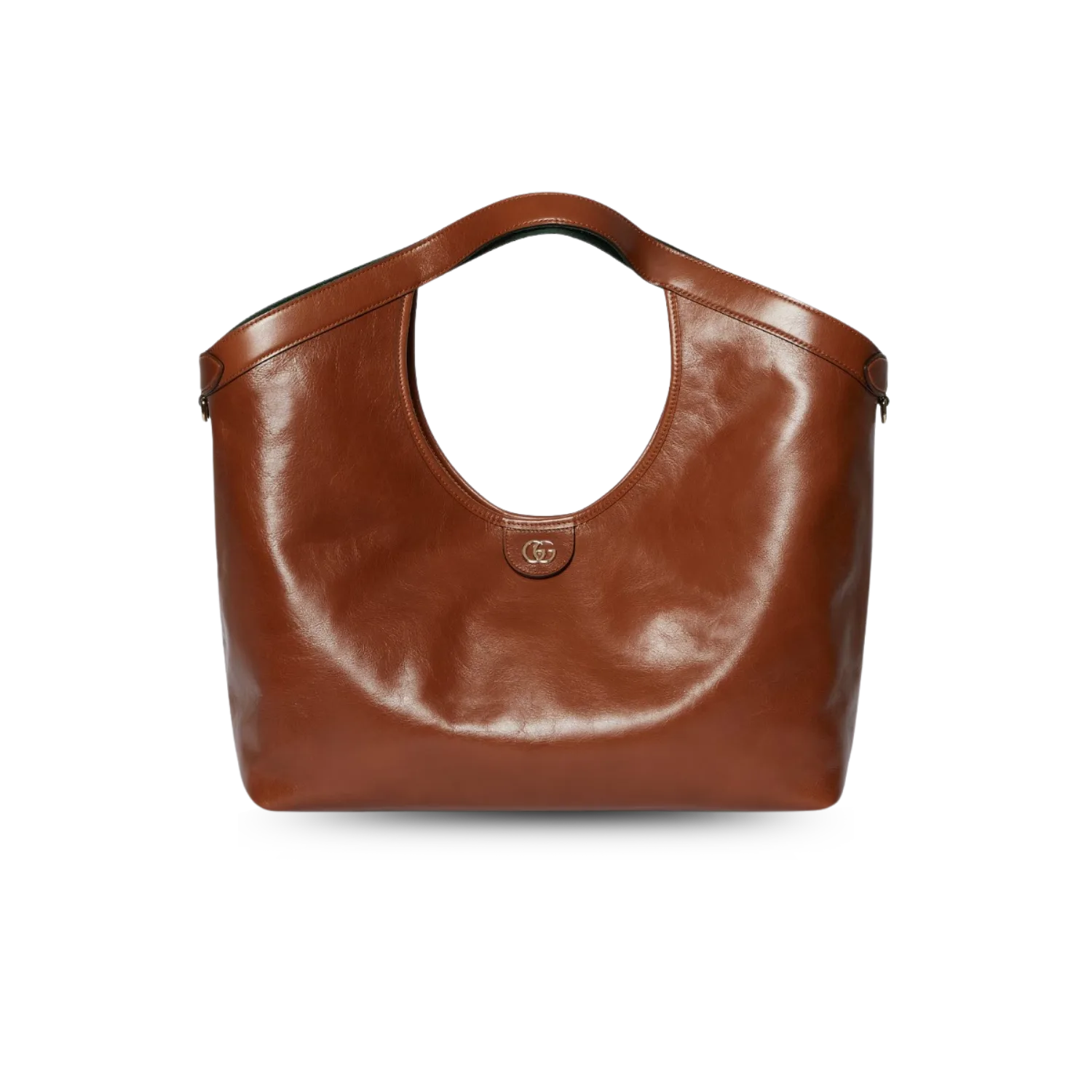 Gucci Giglio Large Tote Bag / Dark Brown Gold Hardware