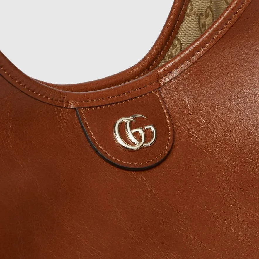 Gucci Giglio Large Tote Bag / Dark Brown Gold Hardware - Image 5