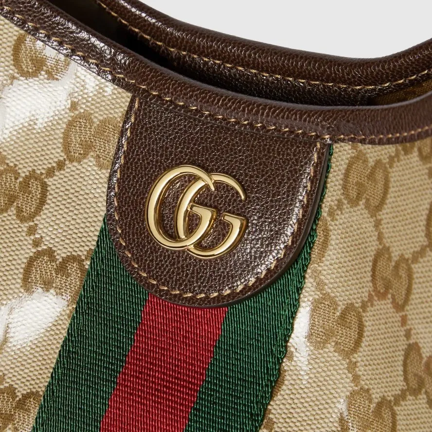 Gucci Giglio Large Tote Bag / Sand And Brown Gold Hardware - Image 5