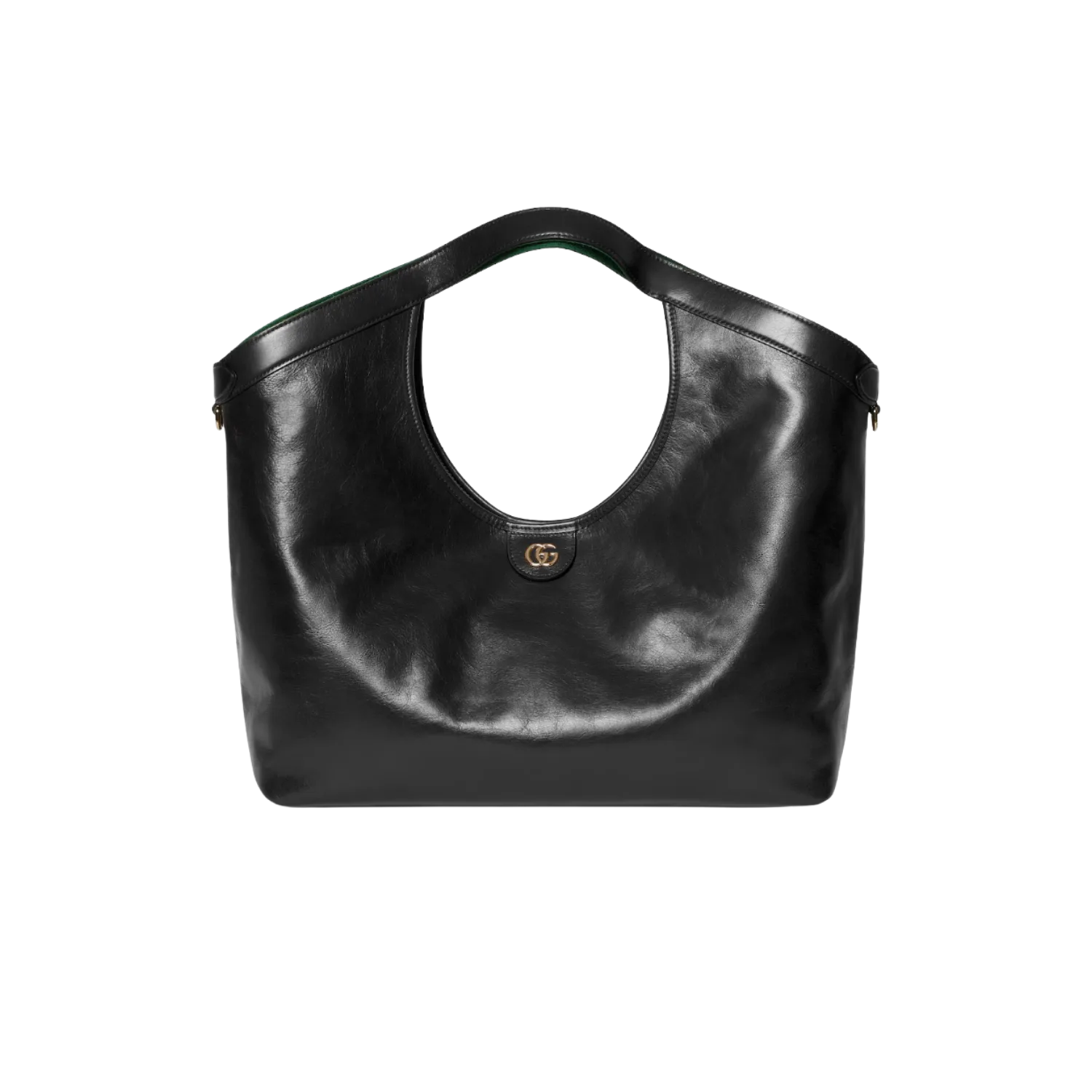 Gucci Giglio Large Tote Bag / Black Gold Hardware