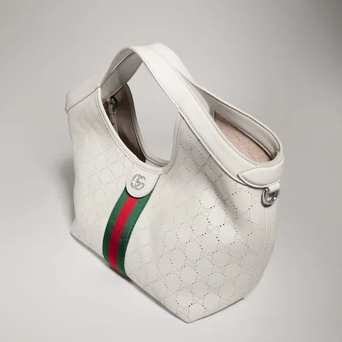 Gucci Giglio Small Tote Bag / White Palladium Hardware - Image 5