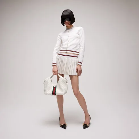 Alternative view of Gucci Giglio Small Tote Bag / White Palladium Hardware