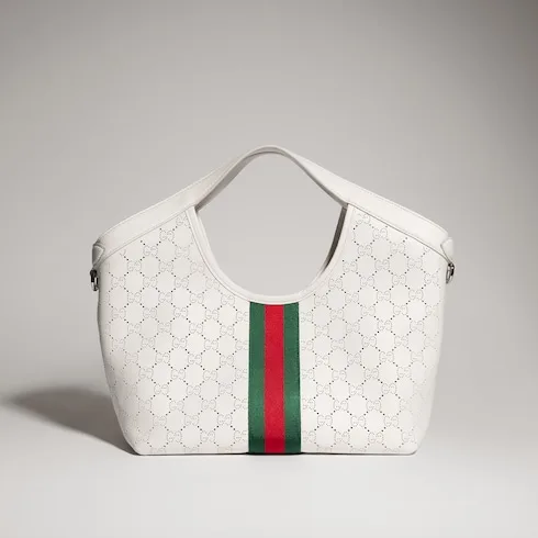 Gucci Giglio Small Tote Bag / White Palladium Hardware - Image 7