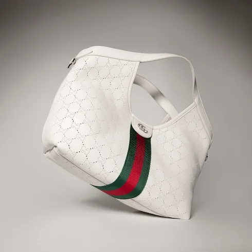 Gucci Giglio Small Tote Bag / White Palladium Hardware - Image 6