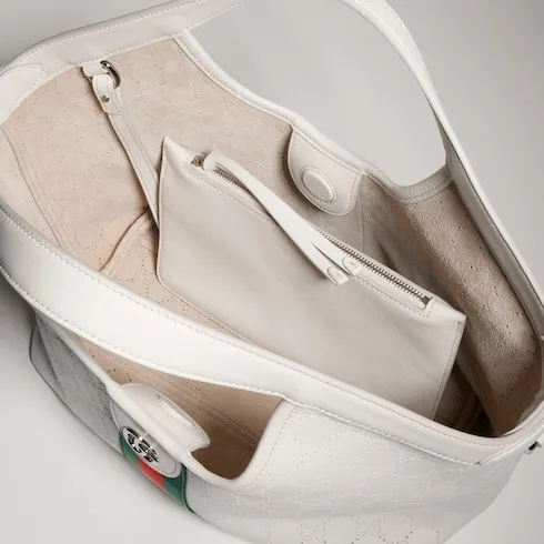 Gucci Giglio Small Tote Bag / White Palladium Hardware - Image 9
