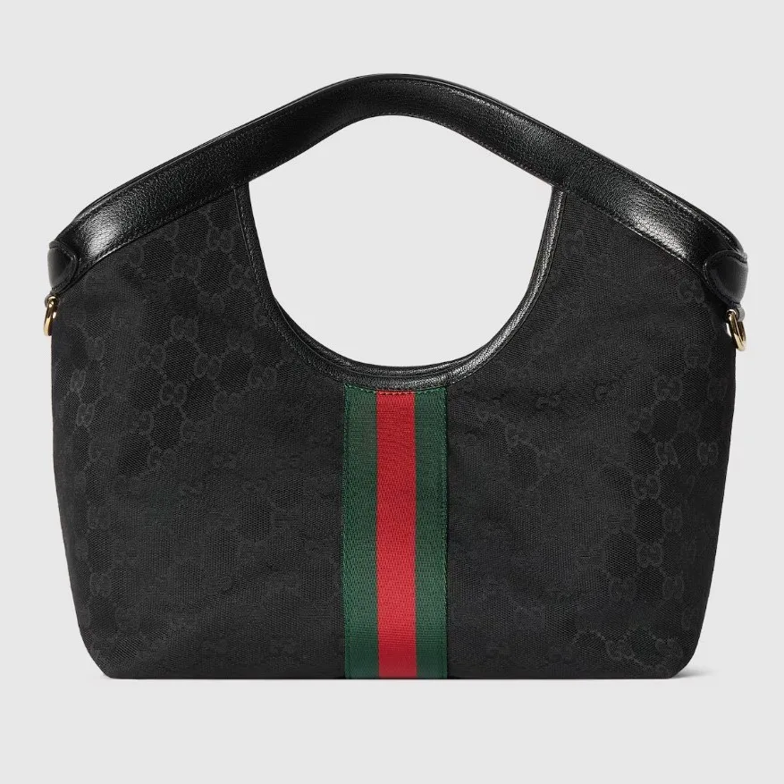 Gucci Giglio Small Tote Bag / Black Gold Hardware - Image 3