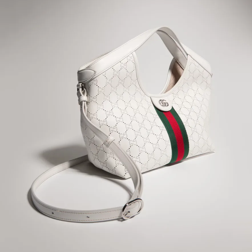 Gucci Giglio Small Tote Bag / White Palladium Hardware - Image 4