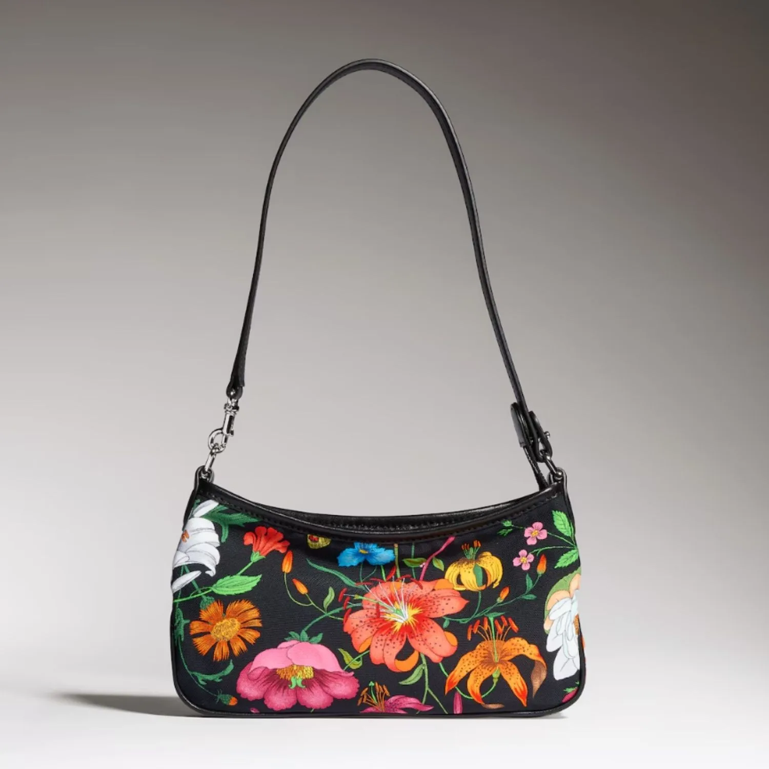 Gucci Gossip Small Shoulder Bag / Black/ Multicolor Silver Hardware - Image 5