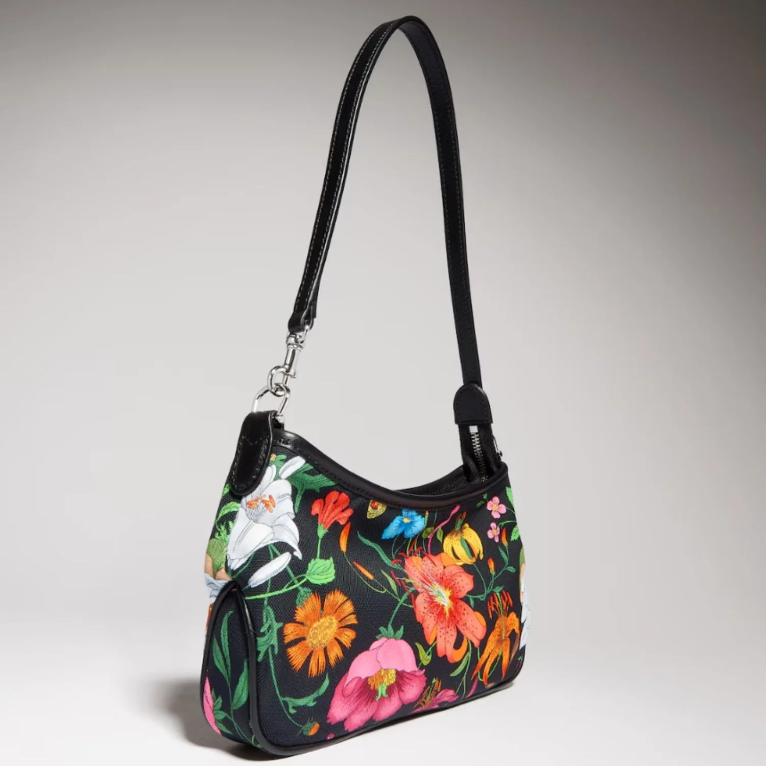 Gucci Gossip Small Shoulder Bag / Black/ Multicolor Silver Hardware - Image 4