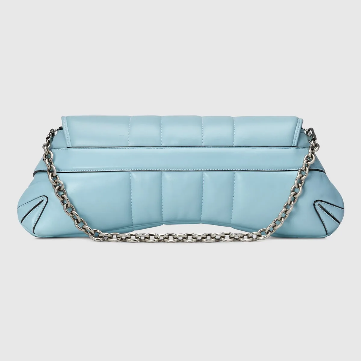 Gucci Horsebit Chain Medium Shoulder Bag Light Blue 15 Inches/ - Image 7