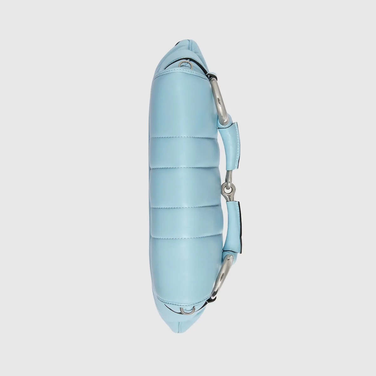 Gucci Horsebit Chain Medium Shoulder Bag Light Blue 15 Inches/ - Image 5