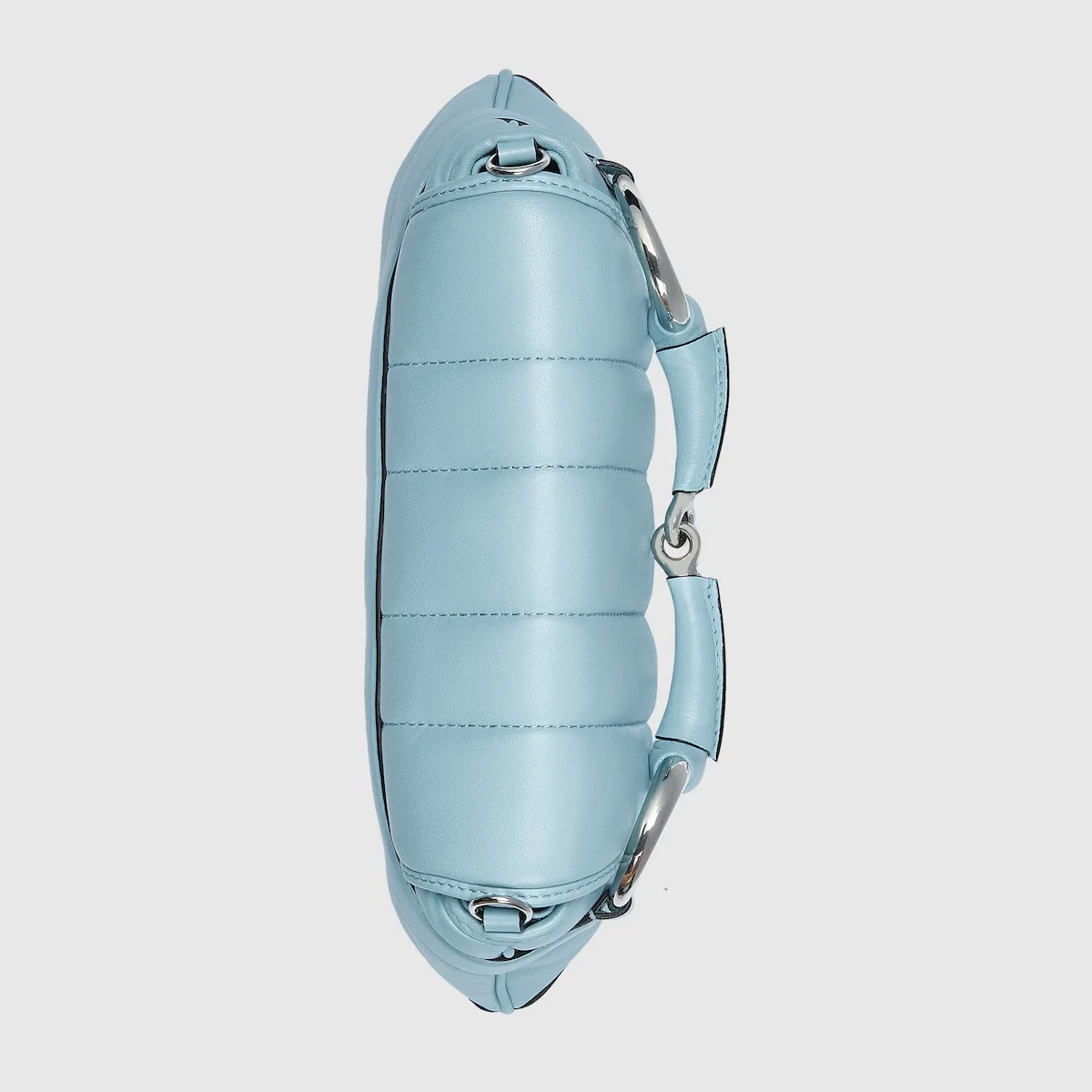Gucci Horsebit Chain Small Shoulder Bag Light Blue 10.6 Inches/ - Image 8