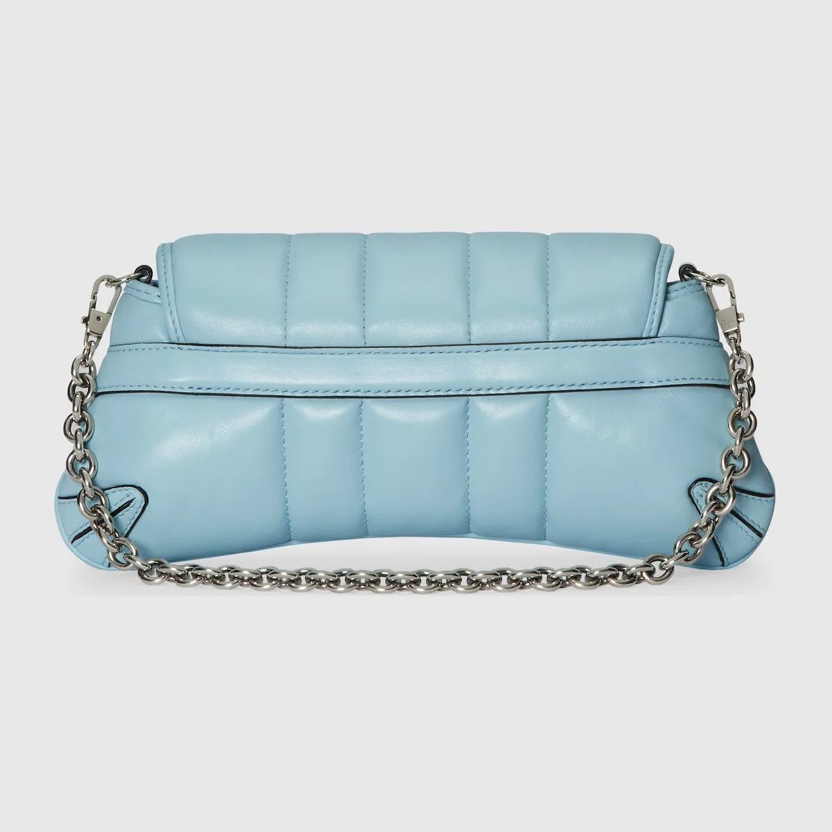 Gucci Horsebit Chain Small Shoulder Bag Light Blue 10.6 Inches/ - Image 5