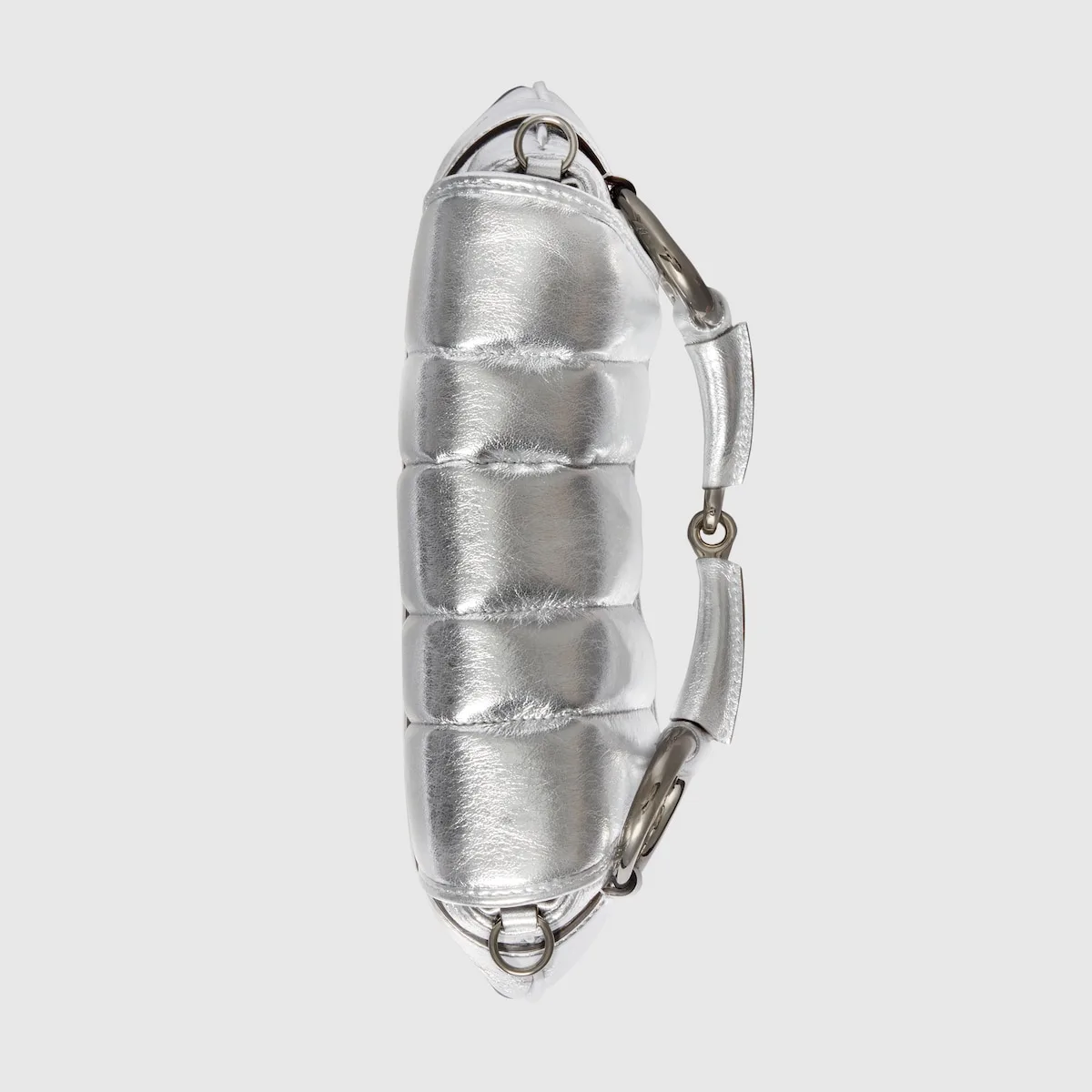 Gucci Horsebit Chain Small Shoulder Bag Silver 10.6 Inches/ - Image 6