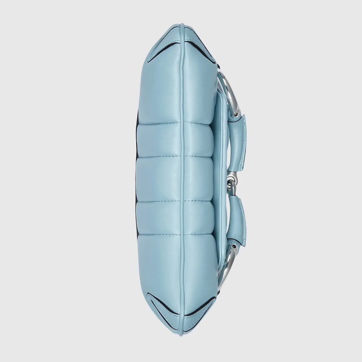 Gucci Horsebit Chain Small Shoulder Bag Light Blue 10.6 Inches/ - Image 9