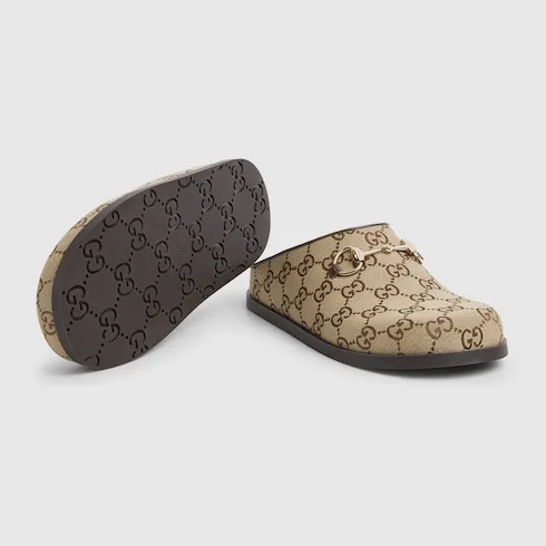 Gucci Horsebit Mules Camel/ Dark Brown Gold Hardware ? FAB10 2543 - Image 4