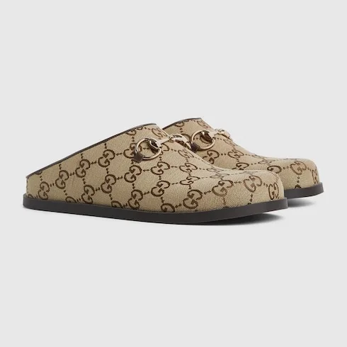 Gucci Horsebit Mules Camel/ Dark Brown Gold Hardware ? FAB10 2543 - Image 5