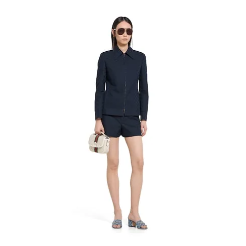Alternative view of Gucci Horsebit Slide Sandals Blue Denim ? FAFGT 4746