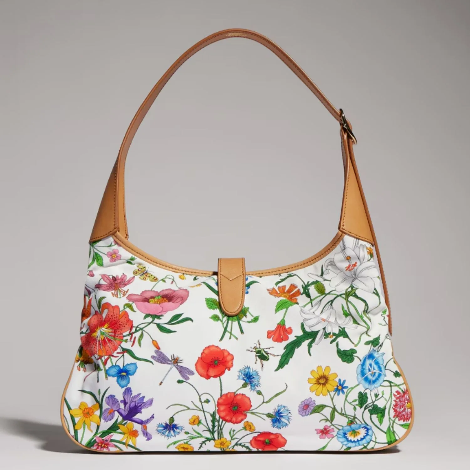 Gucci Jackie 1961 Medium Shoulder Bag / White/ Multicolor Gold Hardware - Image 5
