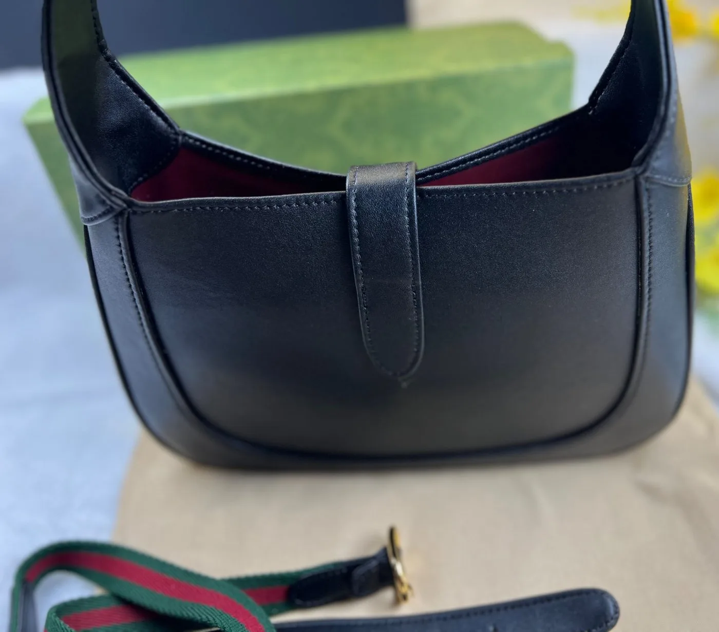 Alternative view of Gucci Jackie 1961 Small Shoulder Bag Black