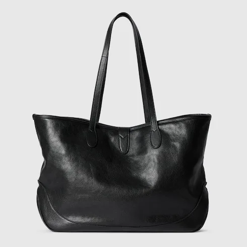 Gucci Jackie Medium Tote Bag / Black Silver Hardware - Image 6