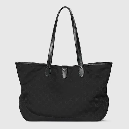 Gucci Jackie Medium Tote Bag / Black Silver Hardware - Image 5