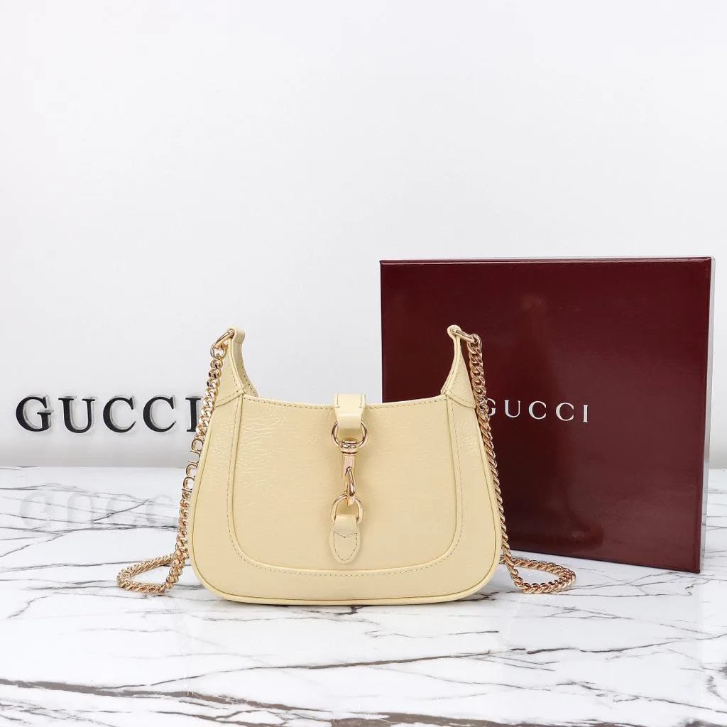 Gucci Jackie Notte Mini Crossbody Bag / Light Yellow Gold Hardware - Image 4