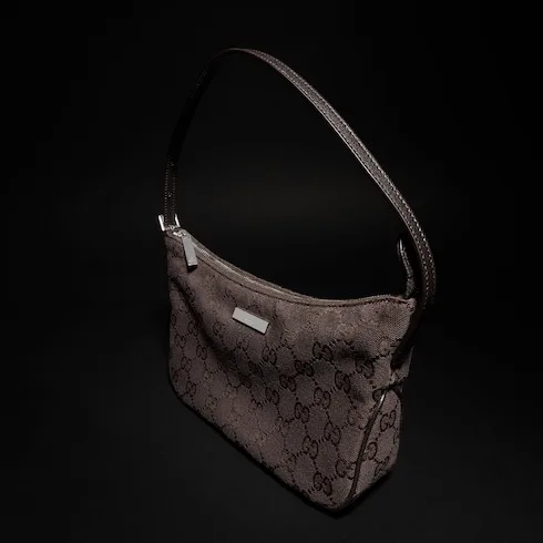 Gucci Lady Lunetta Small Shoulder Bag / Dark Brown Palladium Hardware - Image 4