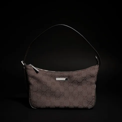 Gucci Lady Lunetta Small Shoulder Bag / Dark Brown Palladium Hardware - Image 3