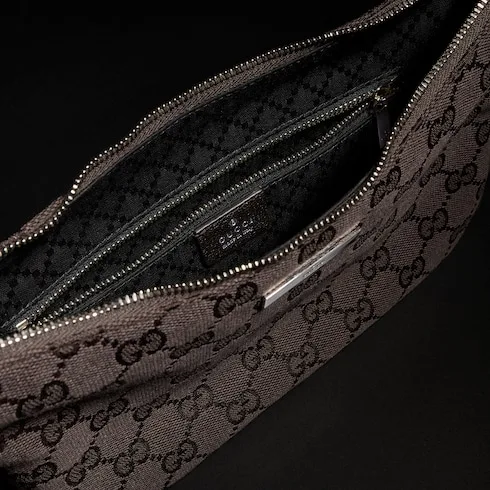 Gucci Lady Lunetta Small Shoulder Bag / Dark Brown Palladium Hardware - Image 10
