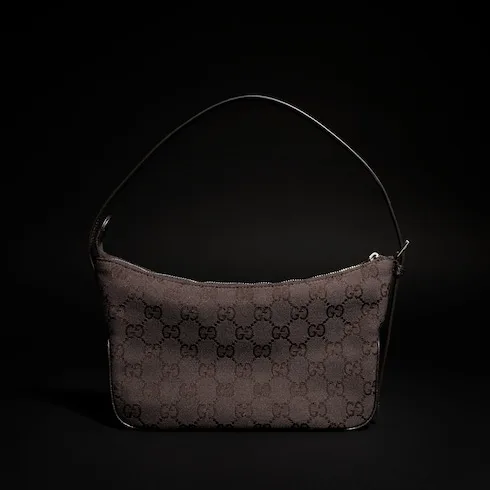 Gucci Lady Lunetta Small Shoulder Bag / Dark Brown Palladium Hardware - Image 7