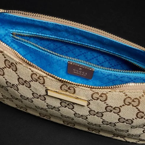 Gucci Lady Lunetta Small Shoulder Bag / Sand/ Dark Brown Gold Hardware - Image 9