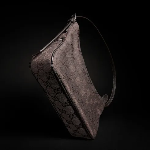 Gucci Lady Lunetta Small Shoulder Bag / Dark Brown Palladium Hardware - Image 6