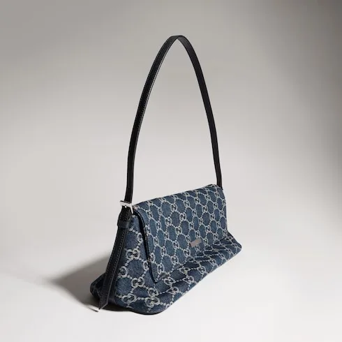 Gucci Madison Medium Shoulder Bag / Dark Blue Palladium Hardware - Image 6