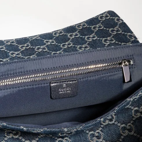 Gucci Madison Medium Shoulder Bag / Dark Blue Palladium Hardware - Image 10
