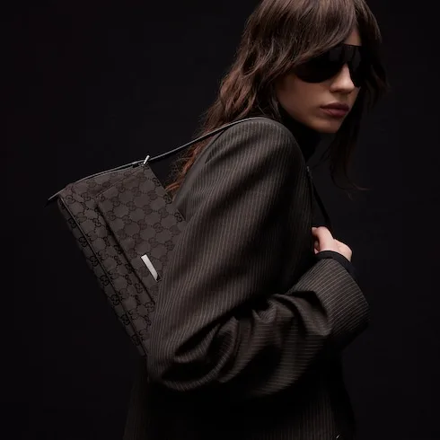 Alternative view of Gucci Madison Medium Shoulder Bag / Dark Brown Palladium Hardware