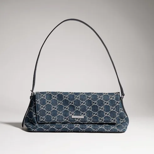 Gucci Madison Medium Shoulder Bag / Dark Blue Palladium Hardware - Image 4