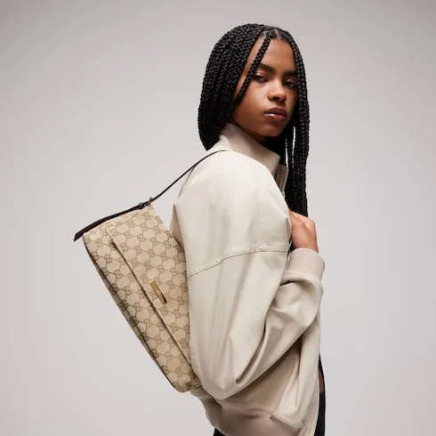 Gucci Madison Medium Shoulder Bag / Sand/ Dark Brown Gold Hardware - Image 3