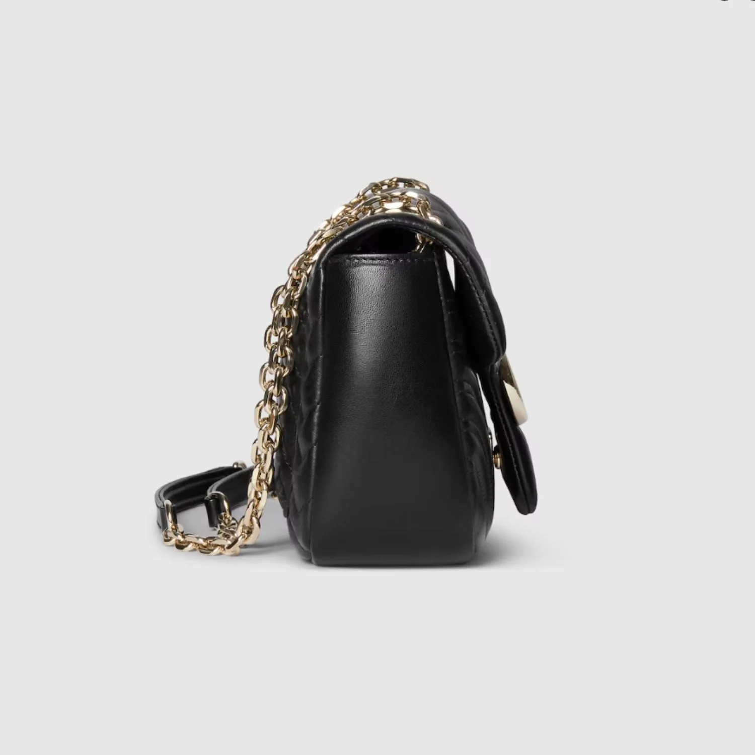 Gucci Marmont Medium Shoulder Bag / Black Gold Hardware - Image 5